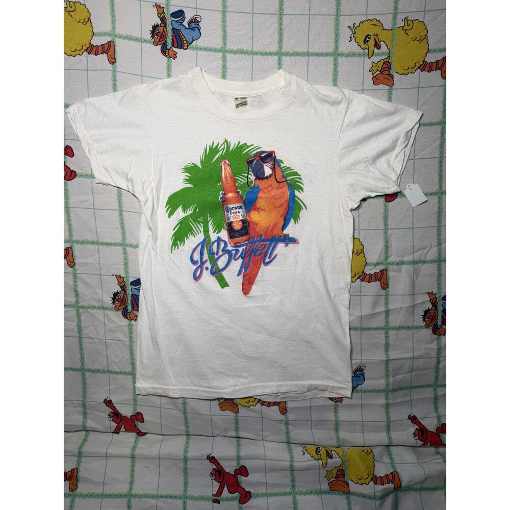 Vintage 1986 Jimmy Buffet with the coral reefer band tour t shirt mens medium